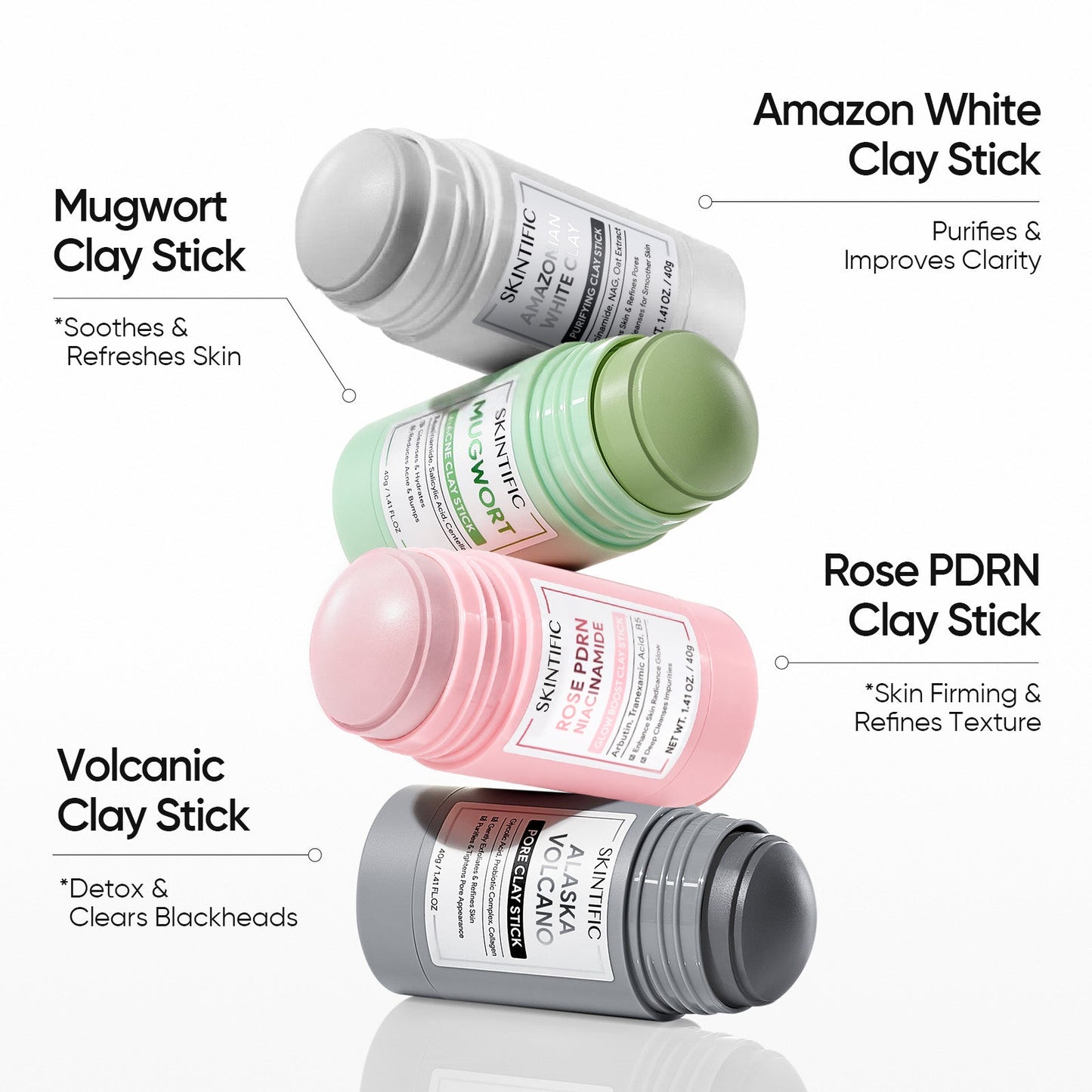 Blackhead Control & Acne Care Deep Cleansing Clay Stick ( Duo Set 2pcs )