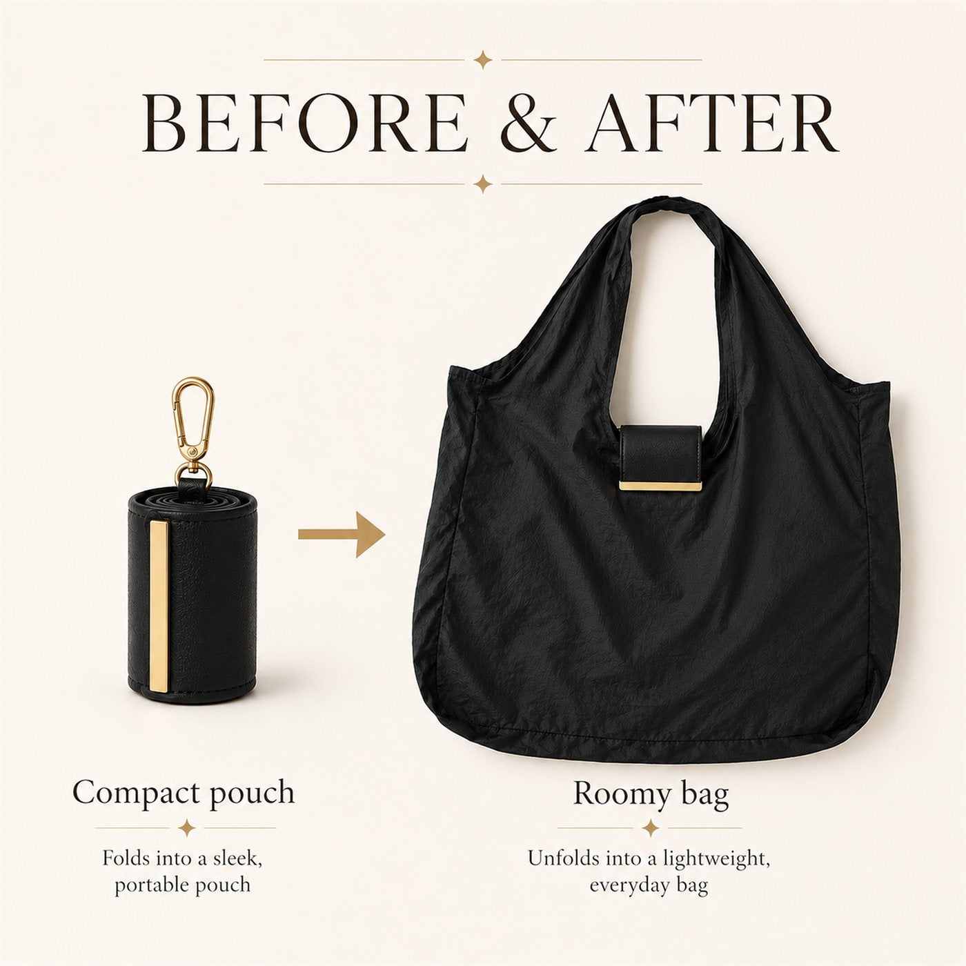PocketTote™ — Unfold It When You Need It
