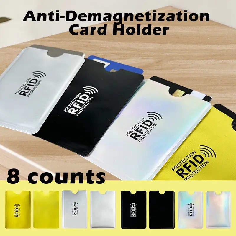 SecureShield™ RFID Blocking Sleeves (8-Pack)