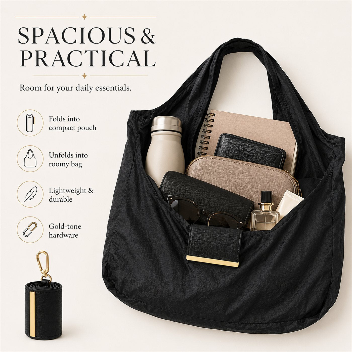 PocketTote™ — Unfold It When You Need It