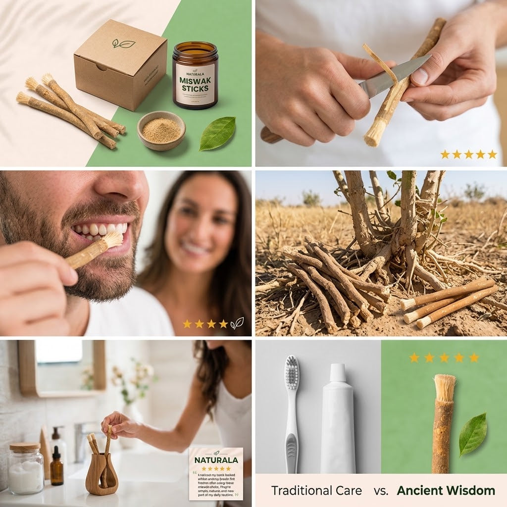 Natural Miswak Sticks | Fresh Breath & Healthy Smile