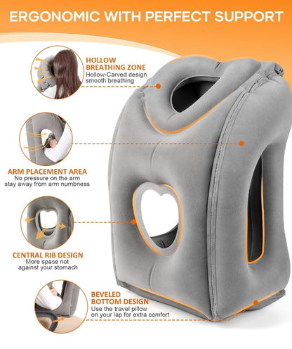 Myblexy AirHug™Inflatable Pillow in a Carry Bag