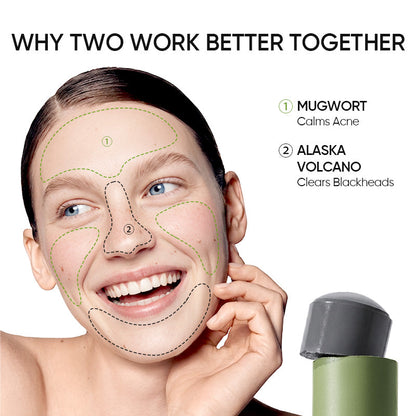 Blackhead Control & Acne Care Deep Cleansing Clay Stick ( Duo Set 2pcs )