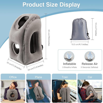 Myblexy AirHug™Inflatable Pillow in a Carry Bag
