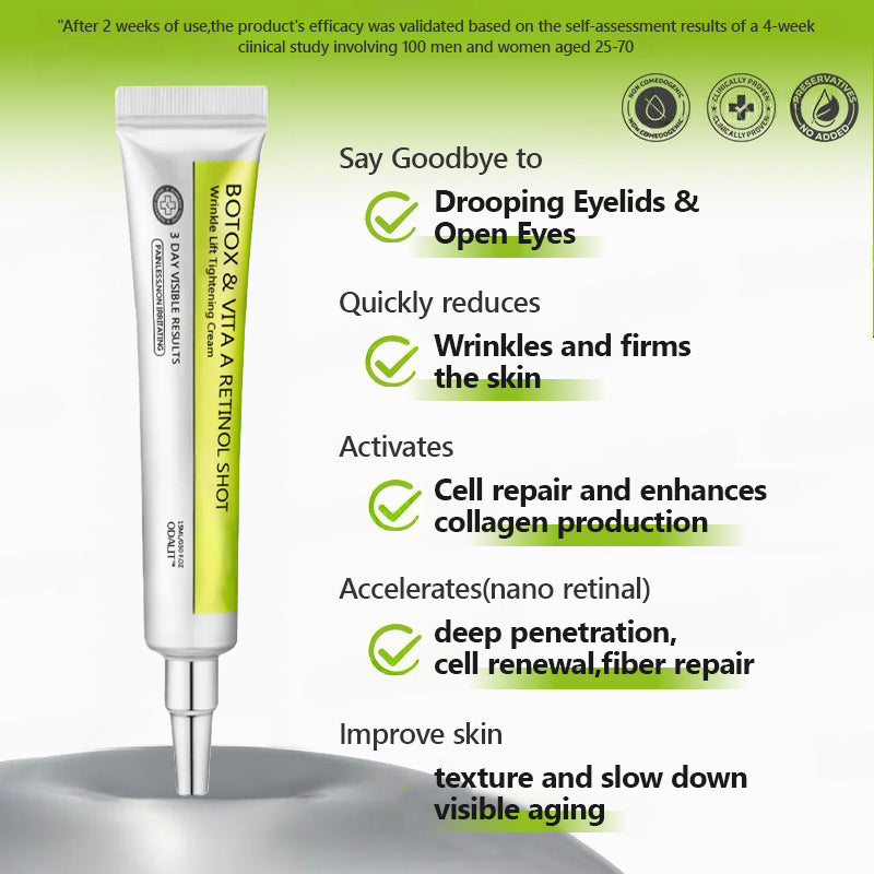 Botox & Retinol Shot - Eraser for Deep Wrinkles, Sagging Jowls & Puffy Eyes