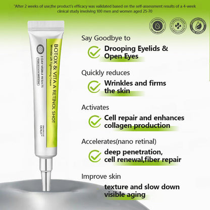Botox & Retinol Shot - Eraser for Deep Wrinkles, Sagging Jowls & Puffy Eyes