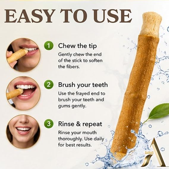 Natural Miswak Sticks | Fresh Breath & Healthy Smile