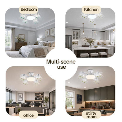 AeroGlow™ Foldable Ceiling Fan Light with Remote – Dimmable LED Socket Fan