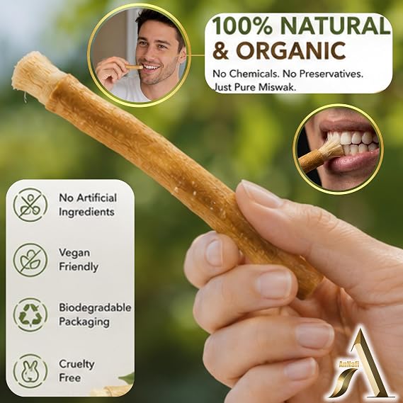 Natural Miswak Sticks | Fresh Breath & Healthy Smile