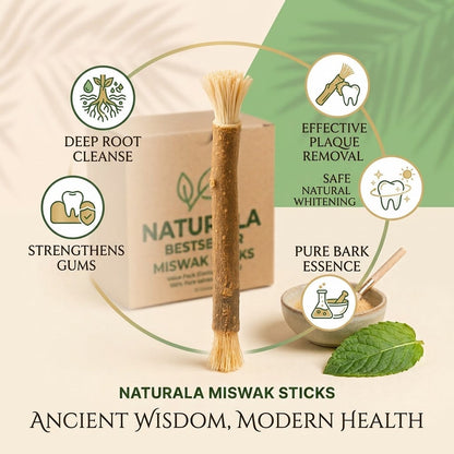 Natural Miswak Sticks | Fresh Breath & Healthy Smile