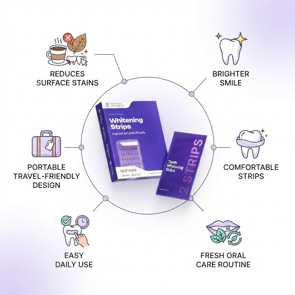 DrDent™ Purple Strips — Brighten Your Smile. Boost Your Confidence.