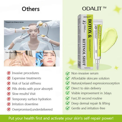 Botox & Retinol Shot - Eraser for Deep Wrinkles, Sagging Jowls & Puffy Eyes