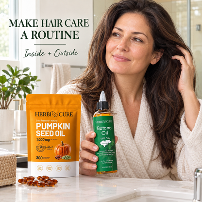 Batana oil +  Pumpkin Oil Tablets