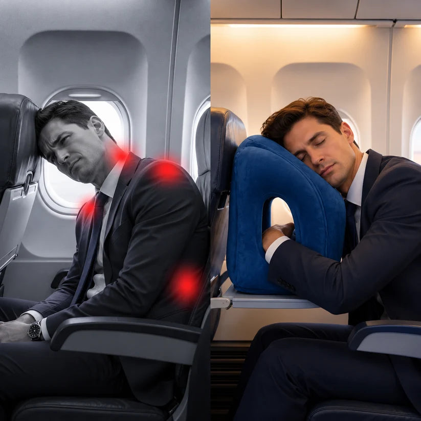 Myblexy AirHug™Inflatable Pillow in a Carry Bag