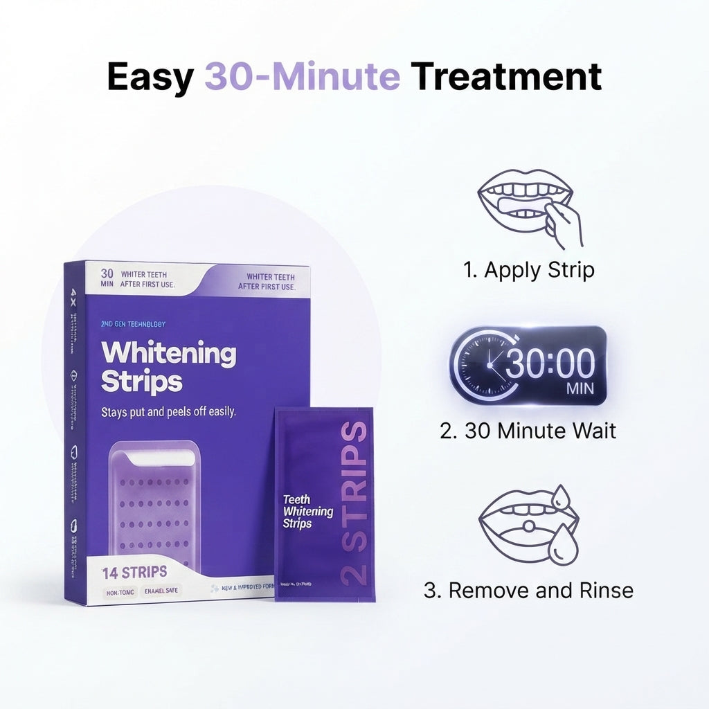 DrDent™ Purple Strips — Brighten Your Smile. Boost Your Confidence.