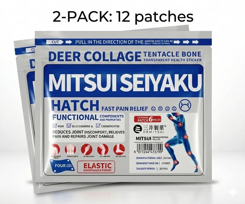 Japanese Pain Relief Patch – Drug-Free Relief for Back, Neck & Joints