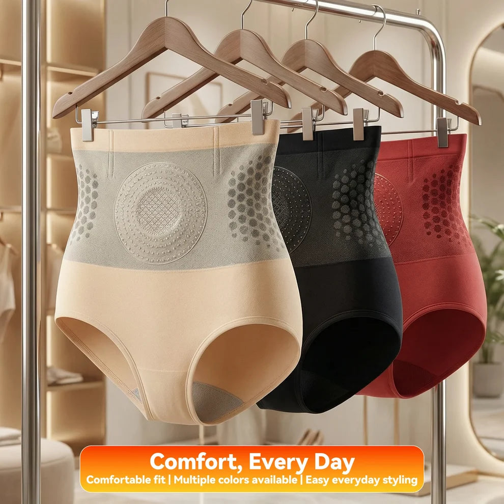 2026 Moringa & Berberine 4-in-1 Micro-Particle Sculpting Shorts, High Waisted Tummy Control Shorts Shapewear