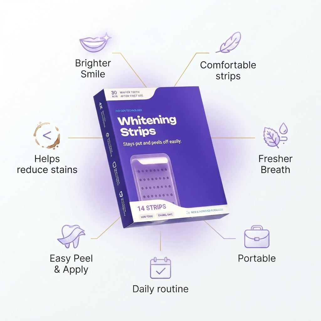 DrDent™ Purple Strips — Brighten Your Smile. Boost Your Confidence.