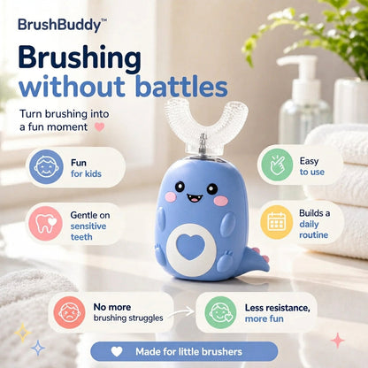 BrushBuddy™ — Cute, emotionally warm, instantly clear