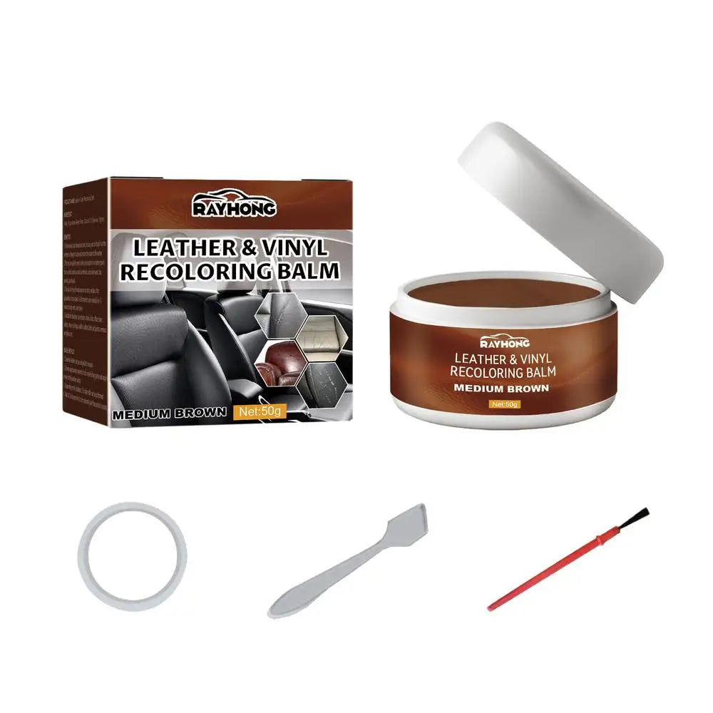 Leather & Vinyl Recoloring Balm — Fix Cracks, Tears & Scratches in Minutes