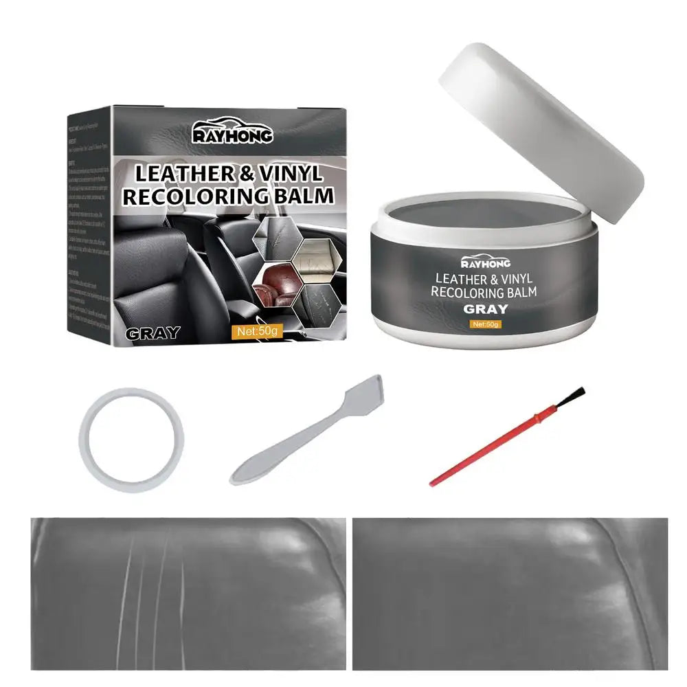 Leather & Vinyl Recoloring Balm — Fix Cracks, Tears & Scratches in Minutes