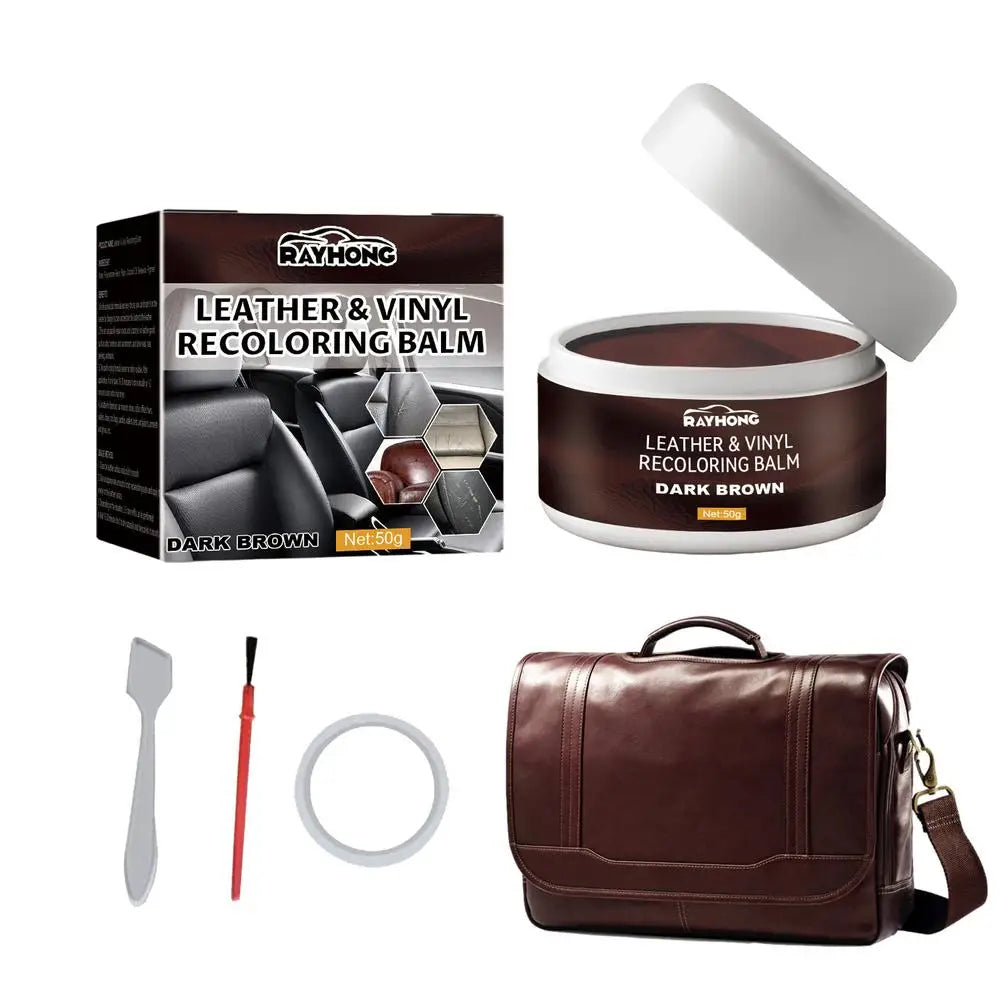 Leather & Vinyl Recoloring Balm — Fix Cracks, Tears & Scratches in Minutes