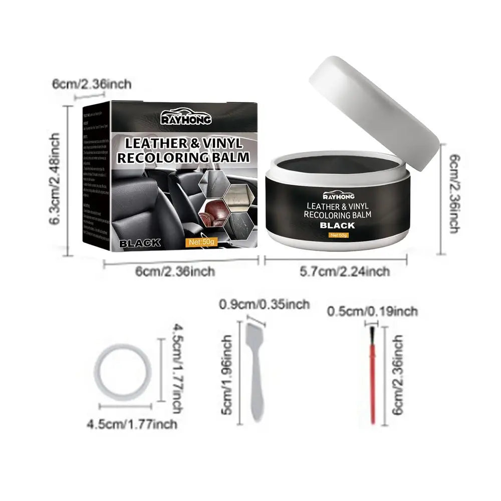 Leather & Vinyl Recoloring Balm — Fix Cracks, Tears & Scratches in Minutes