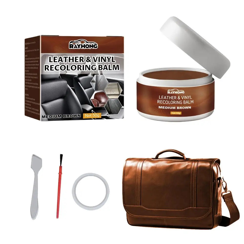 Leather & Vinyl Recoloring Balm — Fix Cracks, Tears & Scratches in Minutes