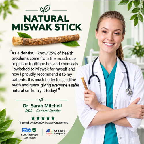 Natural Miswak Sticks | Fresh Breath & Healthy Smile
