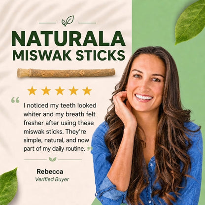 Natural Miswak Sticks | Fresh Breath & Healthy Smile