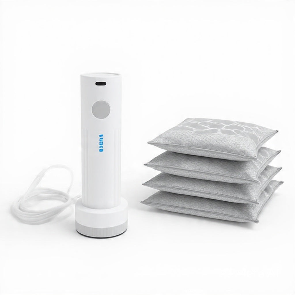PackMate™ — Cordless Travel Vacuum Storage Compression Bag Set