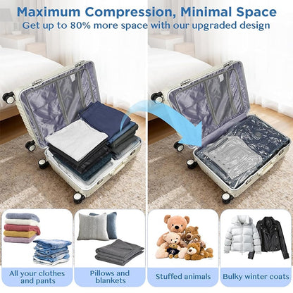 PackMate™ — Cordless Travel Vacuum Storage Compression Bag Set