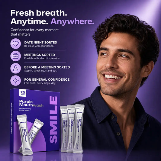 Purple Mouthwash – Brighter-Looking Smile