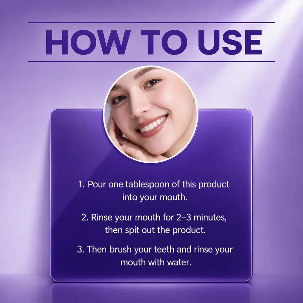 Purple Mouthwash – Brighter-Looking Smile