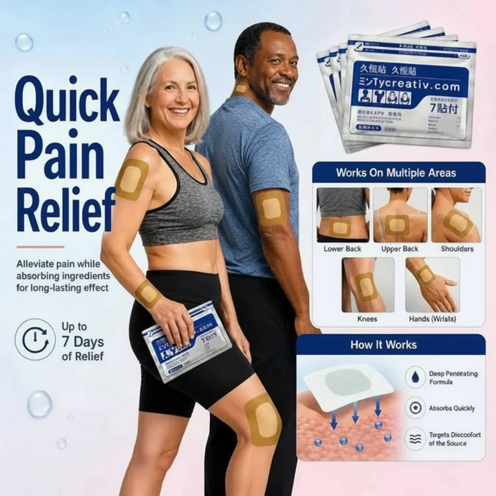 Japanese Pain Relief Patch – Drug-Free Relief for Back, Neck & Joints
