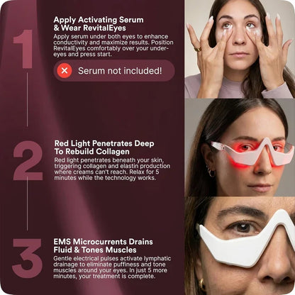 Ravlumi Red Light Therapy Glasses — Rechargeable Eye Relief